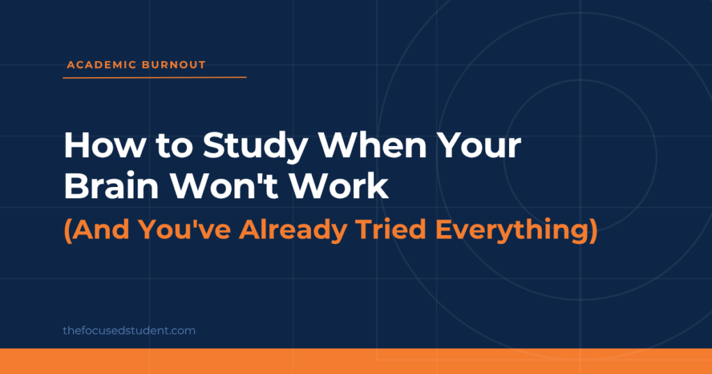 how to study when your brain won't work level system
