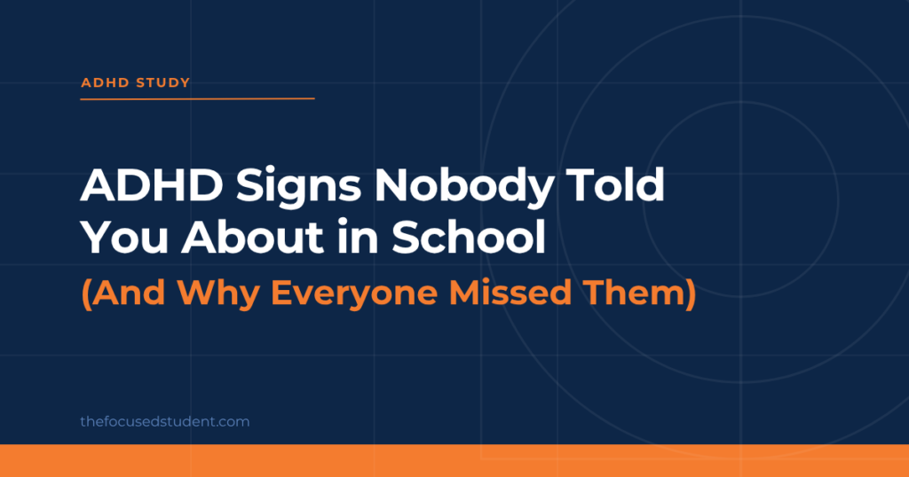 ADHD signs nobody told you about in school, including inattentive ADHD symptoms, emotional sensitivity, and why these signs are often misunderstood or missed by teachers